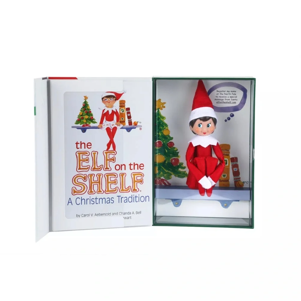 The Elf on the Shelf A Christmas Tradition in the box with Book and DVD